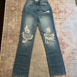 Triarchy Ms. Triarchy Lightweight Destroyed blue jeans - Light Indigo